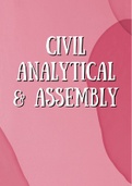 Grade 12: Civil Analytical and Civil Assembly