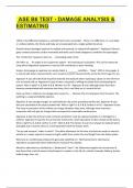 ASE B6 Test - Damage Analysis & Estimating