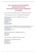 NR 602 HUMAN PAINS DURING  URINATION EXAM  100&plus; QUESTIONS WITH VERIFIED  ANSWERS 