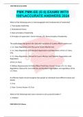 PMK PMK-EE &lpar;E-5&rpar; EXAMS WITH 100&percnt;ACCURATE ANSWERS 2024