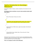 Sophia Introduction to Sociology - Milestone 4 