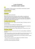 class notes of psychology