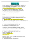 2020 HESI 0B &ndash; MATERNITY V1