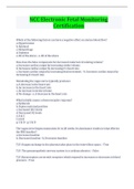 NCC Electronic Fetal Monitoring Certification Questions And Answers&lpar; With Complete Top Solution Rated A&rpar;