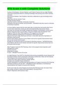 RTE Exam 4 with Complete Solutions