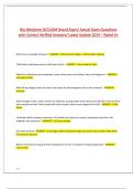 Bio-Medicine NCCAOM Board Exam&sol; Actual Exam Questions  with Correct Verified Answers&sol; Latest Update 2024 &ndash; Rated A&plus;