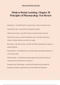 Modern Dental Assisting&period; Chapter 30 Principles of Pharmacology Test Review