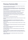 Pharmacy Technician NHA&lpar;solved&rpar;2022