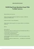 N4150 Final Exam Questions Exam With Verified Answers&period;