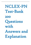 NCLEX-PN Test-Bank 200 Questions with Answers and Explanation