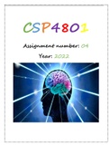 CSP4801 ASSIGNMENT 4 2022