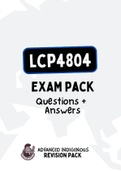 LCP4804 -EXAM PACK (Questions and Answers for 2018-2022) (with Summarised NOtes)