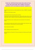 TEXAS ESL CERTIFICATION EXAM 2023-2024 ACTUAL  EXAM 300 QUESTIONS AND CORRECT DETAILED  ANSWERS WITH RATIONALES&vert;ALREADY GRADED A&plus;