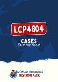 LCP4804 - Summary of Cases