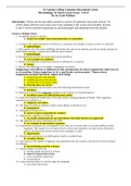 Microbiology 33 Final Lecture Exam A & B (GRADED A) Questions and Answers