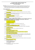 Microbiology 33 Final Lecture Exam A & B &lpar;GRADED A&rpar; Questions and Answers