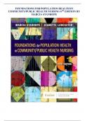 TEST BANK FOR FOUNDATIONS FOR POPULATION HEALTH IN COMMUNITY&sol;PUBLIC HEALTH NURSING 6TH EDITION BY MARCIA STANHOPE