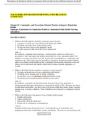 NUR NURSING FOUNDATIONS FOR POPULATION HEALTH IN COMMUNITY