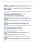 McKinney Maternal Test Bank Chap 1-30 &lowbar;&comma; Women's Health&comma; and Child Health Nursing  McKinney&colon; Evolve Resources for Maternal-Child Nursing&comma; 5th Edition 