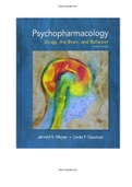Psychopharmacology Drugs the Brain and Behavior 3rd Edition Meyer Test Bank