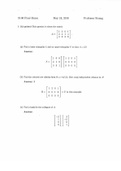 MATH 1112 Differential Equations Final Exam Questions with Answers Study Guide