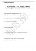 NURS 350 FINAL EXAM  2024&sol;2025 VERIFIED PRACTICE QUESTIONS AND ANSWERS GRADED A&plus;