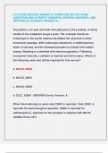 CCA EXAM 2024&sol;2025 NEWEST&excl;&excl;&excl; &sol;COMPLETE ACTUAL EXAM  QUESTIONS AND CORRECT ANSWERS &lpar;VERIFIED ANSWERS &rpar; AND  RATIONALES &sol;ALREADY GRADED A&plus;&period;