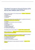 Test Bank Concepts for Nursing Practice &lpar;4TH Ed&rpar; by Jean Giddens 2024 STUVIA