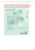 TEST BANK FOR WOMEN&rsquo;S HEALTHCARE IN ADVANCED PRACTICE NURSING 3RD EDITION BY IVY M&period; ALEXANDER&vert; ALL CHAPTERS &lpar;1-46&rpar; WITH 100&percnt; VERIFIED SOLUTIONS&vert;LATEST VERSION&vert; GRADED A&plus;