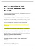 MHA 707 Study Guide for Exam 3 &lpar;C&rpar;QUESTIONS & ANSWERS 100&percnt; ACCURATE&excl;&excl;