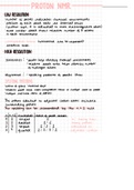 Hydrogen&sol; Proton NMR notes