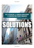 Cost Accounting and Financial Management for Construction Project Managers 1st Edition Holm Solutions Manual