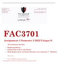 FAC3701 Assignment 1 Semester 2 2022
