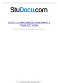 SCK3703-Community Work marked assignment 2 2022&period;