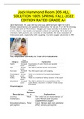 Jack Hammond Room 305 ALL SOLUTION 100% SPRING FALL-2022 EDITION RATED GRADE A+