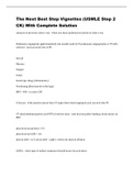 The Next Best Step Vignettes &lpar;USMLE Step 2 CK&rpar; With Complete Solution 2022