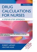 Drug Calculations for Nurses A Step by Step Approach 3rd Edition Robert Lapham Heather Agar