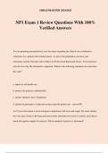 NP1 Exam 1 Review Questions With 100&percnt; Verified Answers