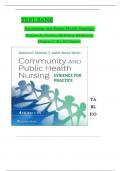TEST BANK - Community and Public Health Nursing&colon; Evidence for Practice 4th Edition by DeMarco & Walsh&comma; All 25 Chapters Covered&comma; Verified Latest Edition