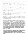 PSYC 100 Recall Flashcards - Week 21&colon; Psychopathology&comma; Psychopathy&comma; and Therapeutic Orientations Questions With Complete Solutions