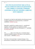 OS1 SWE AND OS2 SWE BUNDLE EXAM NEWEST 2024 ACTUAL EXAM COMPLETE EXAM QUESTIONS AND CORRECT ANSWERS &lpar;VERIFIED ANSWERS&rpar; &vert;ALREADY GRADED A&plus;&vert;&vert;BRAND NEW VERSION&excl;&excl;