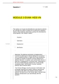 MODULE 3 EXAM- HESI VN GRADED A