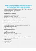 IBHRE CEPS &lpar;Electrical Engineering&rpar; SELF TEST  REVISION QUESTIONS AND ANSWERS&period; 