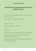 NUR 203 Neuro Exam Questions With 100&percnt; Verified Answers&period;