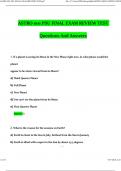 ASTRO 001 PSU FINAL EXAM REVIEW TEST Questions with 100&percnt; Correct Answers &vert; Verified &vert; Latest Update 2024
