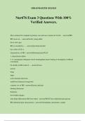 Nur676 Exam 3 Questions With 100&percnt; Verified Answers&period;