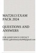 MAT2613  Exam pack 2024&lpar;Real Analysis I&rpar;