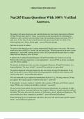 Nur205 Exam Questions With 100&percnt; Verified Answers&period;