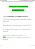 Astro 1 PSU- Final Exam &lpar;2024 &sol; 2025&rpar; Actual Questions and Verified Answers&comma; 100&percnt; Guarantee Pass