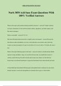 Nurb 3050 Acid base Exam Questions With 100&percnt; Verified Answers